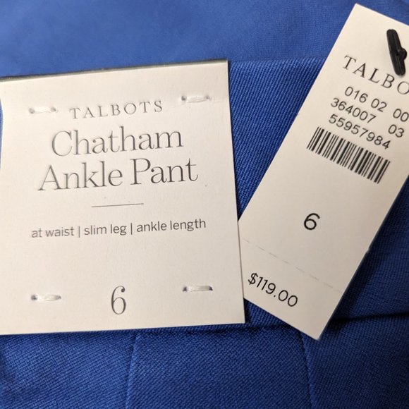 NWT - Talbots Chatham Ankle Pant - Perfect for Spring and Summer! - Picture 5 of 6